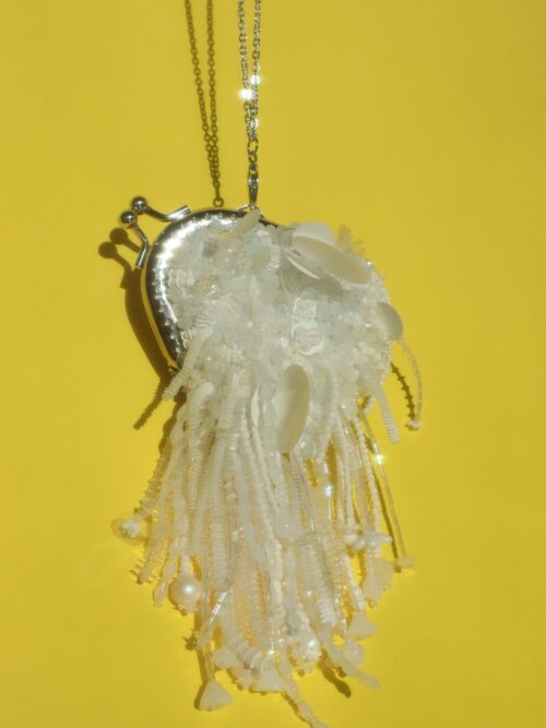 Микро-сумочка с бахромой